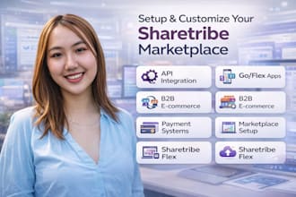 setup and customize sharetribe API marketplace go flex app payment b2b ecommerce