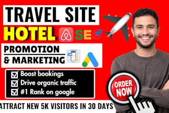 travel site promotion vrbo airbnb ads boost hotel booking travel tour marketing