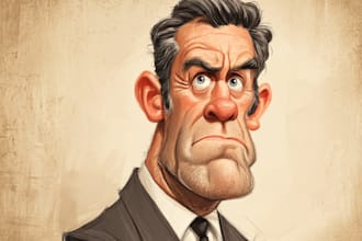 draw political caricature and cartoon
