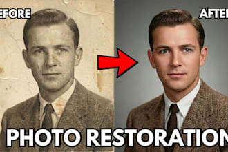 professionally restore, repair, and colorize your old photos