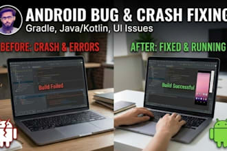 fix android app crashes, gradle errors, and update sdk for google play