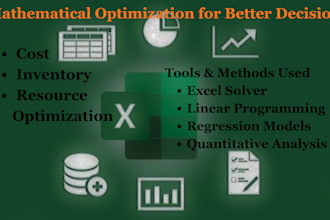 solve mathematical optimization problems for business and academics