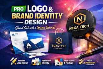 design a modern logo and brand identity for your business
