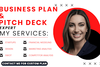be your expert business plan writer for funding and investors