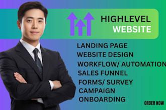 build go high level white label website go high level landing page migration
