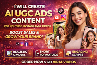 create ai ugc ads content for youtube instagram and tiktok
