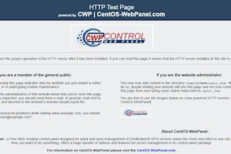 configure control web panel cwp on your server