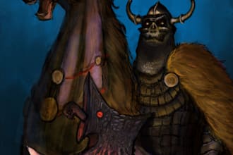 draw fantasy character and monster art