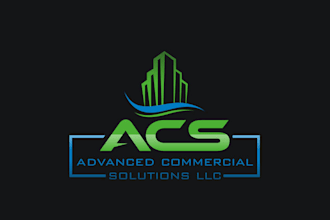design advanced commercial solutions home logo