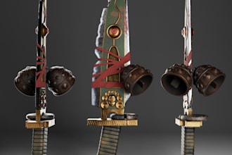create high quality 3d game props