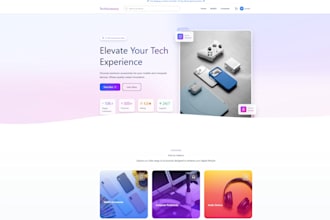 build a modern responsive website using react