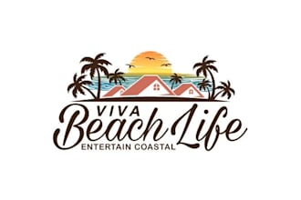 do entertainer vacation home logo with biz craves a coastal