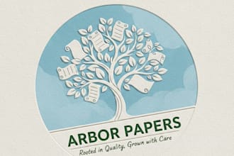 design a professional and modern paper company logo for your business