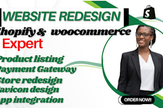 redesign develop website redesign shopify store redesign woocommerce