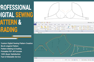 make digital sewing pattern, printable dxf PDF ai