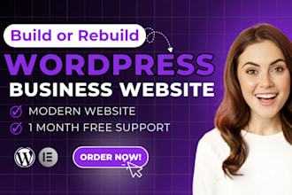build or rebuild wordpress website for business growth