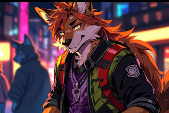 draw art of your furry character or fursona