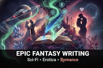write sci fi, romantic, and erotic fiction with emotional depth