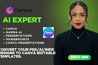 convert and redesign psd, ai, indesign, gamma ai and figma to editable canva