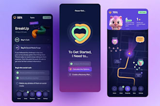 breakup recovery app, addiction recovery app, mood trainer app, journal app