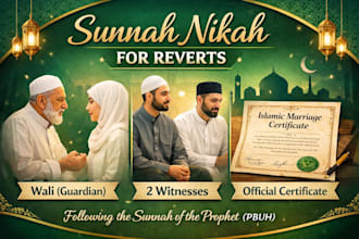 quick and beautiful online nikah for muslims and reverts, imam, wali, witnesses