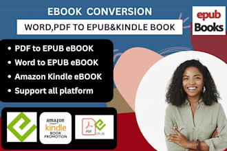 format ebook paperback amazon KDP epub kindle book editing fix cover deisgn