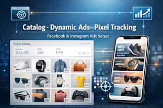 set up facebook catalog, dynamic ads and meta pixel tracking