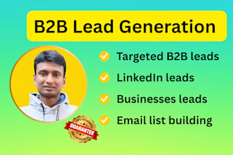 provide targeted b2b leads, linkedin leads and verified email list