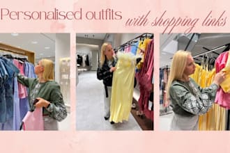 create personalised outfits with shopping links for you