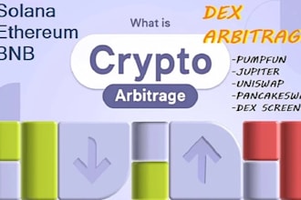 develop crypto arbitrage bot, dex arbitrage bot, solana arbitrage bot