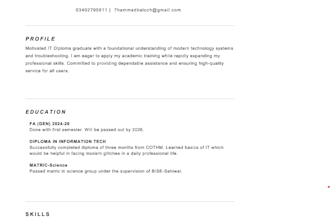 design and edit resume