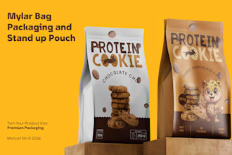 design professional mylar bag packaging and stand up pouch
