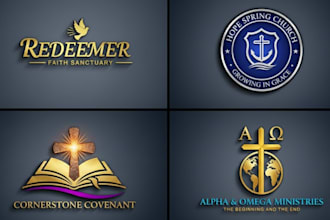 do modern ministry religious community church seal logo for you