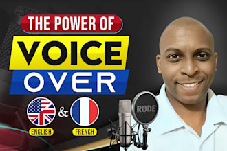 record a clear and professional french voice over