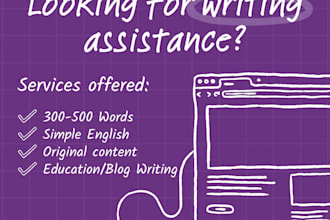 write original SEO friendly articles and blog posts