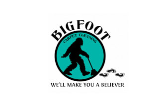 design top quality bigfoot cleaning carpets logo
