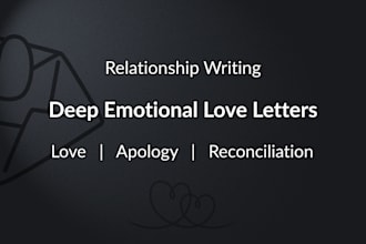 write a deep emotional love letter or apology message