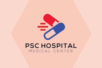 do modern medical, healthcare and pharmaceutical logo and t shirt design