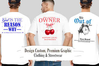 design custom streetwear clothing t shirts and hoodies