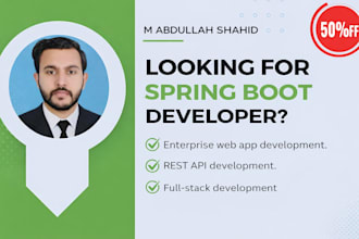 be your java spring boot developer, develop rest service , microservices