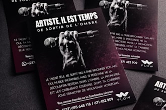 design professional flyers and social media visuals