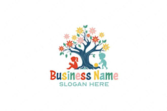 do kids, children, daycare, childcare logo and t shirt design