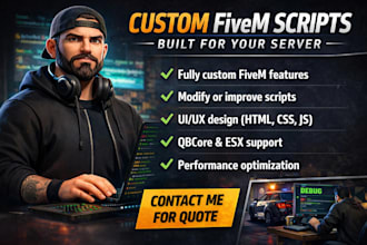create custom fivem server scripts,