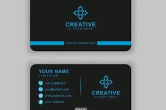 design professional and print ready bussiness card