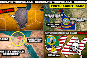 design creative map thumbnail