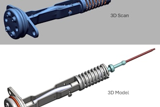 do reverse engineering from 3d scan to 3d cad model