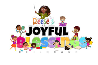 design a modern kids playground, learning, preschool, or childcare logo