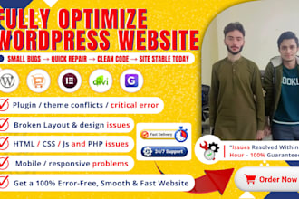 optimize and redesign your wordpress website for better speed and performance