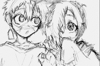 draw fan art and ,or merch art