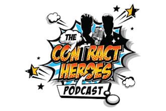 create an eye catching cartoon podcast logo, cover, or poster for your podcast